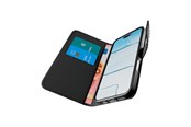Mobile - Covers & Cases - Puro Wallet Stand case for iPhone 17 made of faux-leather with a flap wallet and stand function - black - PUIPC1763BOOKC8BLK