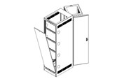 Rack chassis - Middle Atlantic 37RU Rear Access Panel for WR Racks - WR-RAP-37