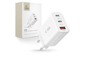 Mobile - Adapters & Chargers - Tech-Protect NC30W AC Charger 2x USB-C PD 30W / USB-A QC 3.0 - White - 9490713935262