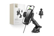 Mobile - Adapters & Chargers - Tech-Protect CM15W-V1 Car Phone Holder with Inductive Charger 15W for Cockpit / Air Vent Grille - Black - 9490713935095