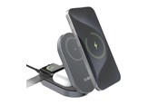 Mobile - Adapters & Chargers - SBS 3-in-1 Foldable Wireless Charging Station QI2 MFI - Made for iPhone - Black - TEWIRMAGFOLD31QI2MFI