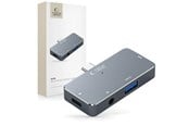 USB Hub - Tech-Protect HUB V6 4in1 USB-C - USB-A 3.0 / USB-C PD100W / HDMI / mini jack 3.5mm - grey USB Hub - USB 3.0 - 4 porte - Grey - 9490713931585