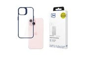 Mobile - Covers & Cases - 3mk Satin Armor Case+ Blue for Apple iPhone 15 - transparent - 5903108592628