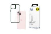 Mobile - Covers & Cases - 3mk Satin Armor Case+ Green for Apple iPhone 15 - transparent - 5903108592574