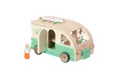Träleksaker - Classic World Wooden Camper with Accessories - 9pcs. - 20264