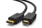 Displaykabel - UGREEN unidirectional DisplayPort to HDMI Cable 4K 30Hz 32 AWG 1.5m Black (DP101 10239) - 10239-ugreen