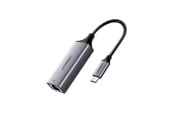 Nätverkskort (adaptrar osv.) - UGREEN external network adapter RJ45 - USB Type C (1000 Mbps / 1 Gbps) Gigabit Ethernet gray (CM199) - 6957303857371