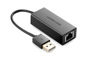 Nätverkskort (adaptrar osv.) - UGREEN external network card RJ45 - USB 2.0 100 Mbps Ethernet black (CR110 20254) - 6957303822546
