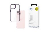 Mobile - Covers & Cases - 3mk Satin Armor Case+ Purple for Apple iPhone 15 - transparent - 5903108592796