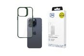 Mobile - Covers & Cases - 3mk Satin Armor Case+ Green for Apple iPhone 15 Pro Max - Transparent - 5903108592598