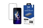 Mobiltelefontillbehör-Skyddsfilm - 3mk HardGlass Max Lite Tempered Glass with Black Frame for iPhone 16 Pro Max - 5903108604598