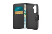 Mobile - Covers & Cases - Puro PU Leather Booklet Case with Flap and Wallet for Samsung Galaxy S25+ - Black - PUSGS25PBOOKC8BLK