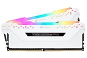 RAM - Corsair Vengeance RGB PRO DDR4-3200 - 16GB - CL16 - Dual Channel (2 pcs) - Intel XMP - Vit med RGB - CMW16GX4M2E3200C16W
