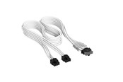 Strömkabel (intern) - Corsair Elite Premium Individually Sleeved 2x 8-Pin to PCIe 12V-2x6 600W (Type 5) - Vit - CP-8920428