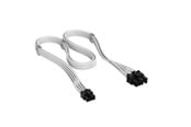 Strömkabel (intern) - Corsair Elite Premium Individually Sleeved PCIe Cable 8-pin (6+2 Split) Cable Type 5 - Vit - CP-8920453