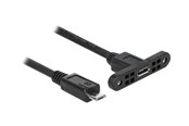 USB-kabel - DeLOCK - USB extension cable - Micro-USB Type B to Micro-USB Type B - 25 cm - 85245