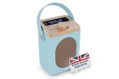 DAB, Nätverk & Klockradio - Majority Little Shelford Portable Bluetooth DAB Radio - Duck Egg - DAB+/FM - Mono - Blue - LSH-DAB-DUK