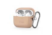 Mobile - Covers & Cases - Tech-Protect Silicone Hook Case for Apple AirPods Pro 1/2 - Beige - 5906302313280