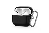 Mobile - Covers & Cases - Tech-Protect Silicone Hook Case for Apple AirPods Pro 1/2 - Black - 5906302313297