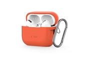 Mobile - Covers & Cases - Tech-Protect Silicone Hook Case for Apple AirPods Pro 1/2 - Orange - 5906302313358