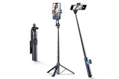 Tripod - Wozinsky Selfie stick WC1Y30S telescopic tripod 1.3m with phone holder - black - 5907769384493