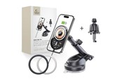 Mobile - Adapters & Chargers - Tech-Protect Car Mount with 15W  MM15W-V6 Charger with MagSafe for Dashboard and Air Vent - Black - 5906302313372