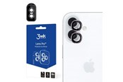Mobiltelefontillbehör-Skyddsfilm - 3mk Lens Protection Camera Cover with Pink Frame for iPhone 16 / 16 Plus - 5903108588539