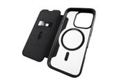 Mobile - Covers & Cases - Puro Book Mag MagSafe Leather Case with Flap and Card Slot for iPhone 16 Pro Max - Black - PUIPC16P67BKMAGBLK