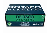 Battery - Deltaco AAA alkaline (100-Pack) - LR03-100B
