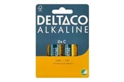 Battery - Deltaco battery - 2 x LR14 / C type - Alkaline - LR14-2B