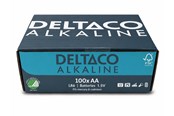 Battery - Deltaco AA alkaline (100-Pack) - LR6-100B