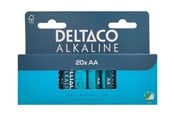 Battery - Deltaco battery - 20 x AA / LR6 - Alkaline - LR6-20B