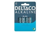 Battery - Deltaco battery - 4 x AA / LR6 - Alkaline - LR6-4B