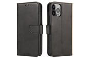 Mobile - Covers & Cases - Hurtel Magnet Case for Vivo Y16 / Vivo Y02s Flip Cover Wallet Stand Black - 9145576277270