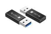 USB-kabel - TECHLY - USB-C adapter - USB Type A to USB-C - IADAP-USB3-AFT