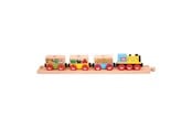 Träleksaker - Bigjigs Wooden Vegetable and Fruit Train - 6-piece. - BJT180