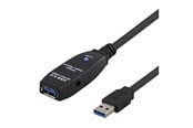 USB-kabel - Deltaco USB3-1002 - USB extension cable - USB Type A to USB Type A - 5 m - USB3-1002