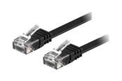 Nätverkskabel - Deltaco patch cable - 10 m - black - Svart - 10m - TP-610S-FL