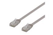 Nätverkskabel - Deltaco patch cable - 1 m - grey - Grå - 1m - TP-61-FL