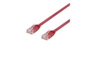 Nätverkskabel - Deltaco patch cable - 50 cm - red - Röd - 0.5m - TP-60R-FL