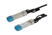 Nätverkskabel - Deltaco 10GBase-CU direct attach cable - 1 m - black - Svart - 1m - DAC-10G-1
