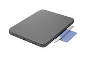 Tangentbord - Logitech Rugged Folio - keyboard and folio case - QWERTZ - Swiss - graphite Input Device - Tastatur & Folio set - Schweizisk - Grå - 920-011202