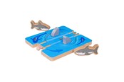 Träleksaker - Bigjigs Wooden Rails - Shark Attack - 4-piece - BJT176