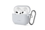 Mobile - Covers & Cases - Tech-Protect Silicone Hook Case for Apple AirPods 3 - Gray - 5906302375097