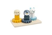 Babyleksaker - Bigjigs Wooden Gears Puzzle North Pole - 10 pcs. - 36003