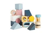 Babyleksaker - Bigjigs Wooden Sensory Blocks - 14 pcs. - 36054