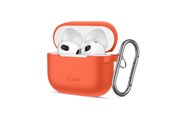 Mobile - Covers & Cases - Tech-Protect Silicone Hook Case for Apple AirPods 3 - Orange - 5906302375134