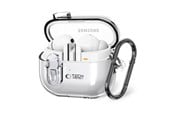Mobile - Covers & Cases - Tech-Protect FlexAir Case with Carabiner for Samsung Galaxy Buds 3 / 3 Pro - Transparent - 5906302376155