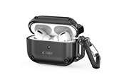 Mobile - Covers & Cases - Tech-Protect Rough Hook Case with Carabiner for Apple AirPods Pro 1/2 - Black - 5906302376278