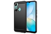 Mobile - Covers & Cases - Hurtel Carbon Case Case for Infinix Hot 12 Pro Flexible Silicone Carbon Cover Black - 9145576275474